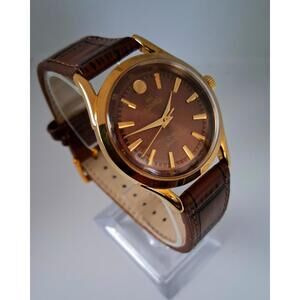 Vintage Roamer Men's Leather Mechanical‎ Watch RARE